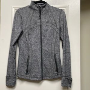 Lululemon grey scuba jacket size 8